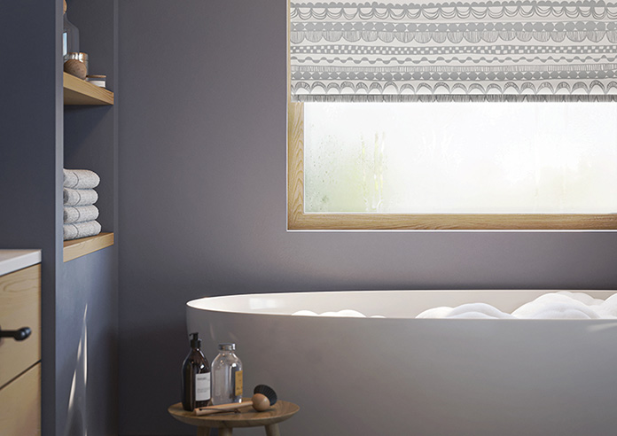 Bohemian, Ashen - Twist&Fit Roman Blind - Image 5